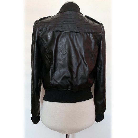 Miley Cyrus Max Azira Vegan Leather Moto Jacket - Picture 5 of 6
